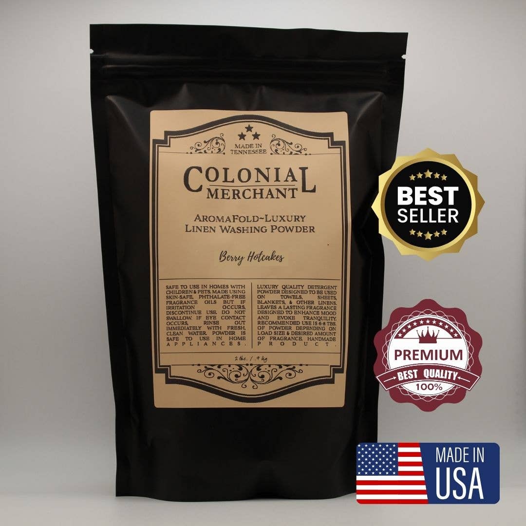 Colonial Merchant - Wholesale Laundry Detergent Powder/Pods - 2 lb. Berry Hotcakes Colonial Merchant Laundry Powder4