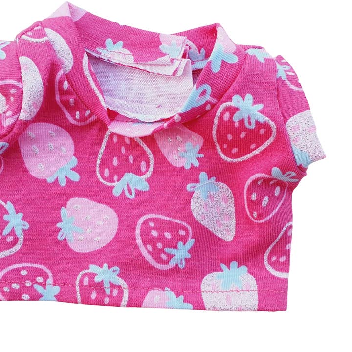 Fruit Salad Strawberry Glitter T-shirt for wholesale by Maman Poule et Papa Coq