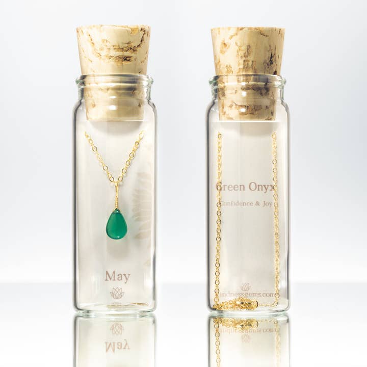 May Birthstone Necklace for wholesale by Kindness Gems