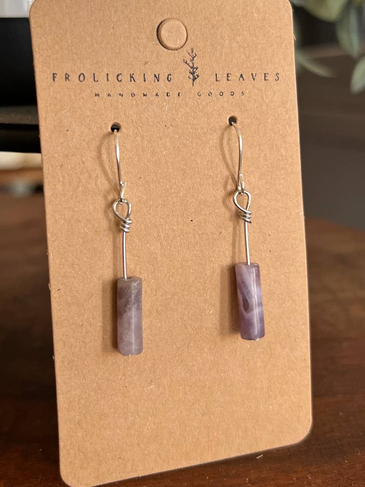 Amethist oorbellen voor wholesale door Frolicking Leaves