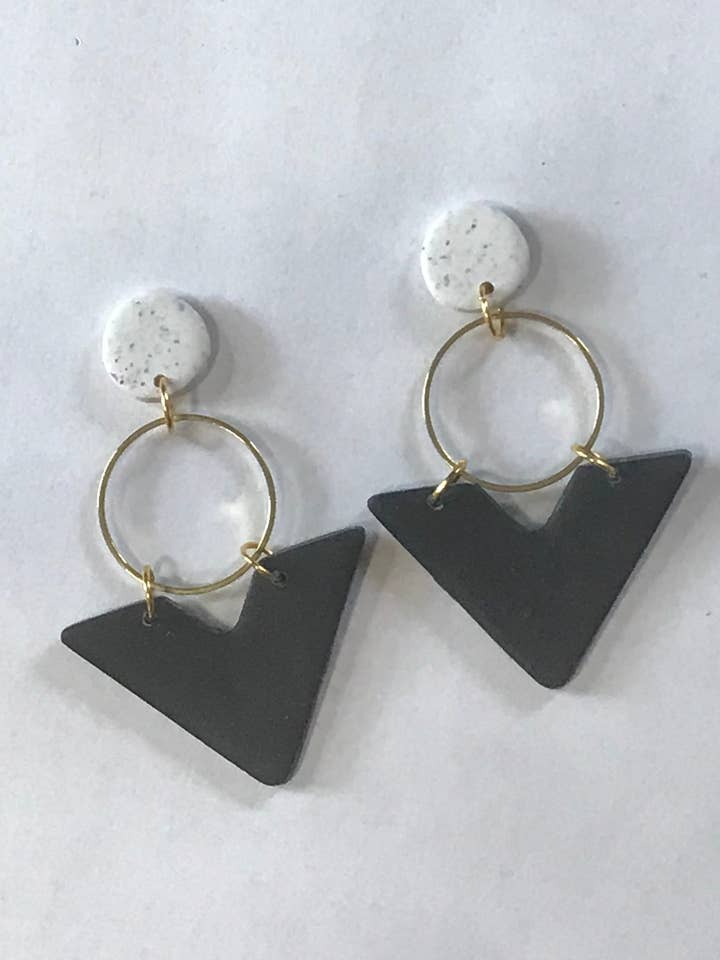 Chevron Hoop Dangle for wholesale by Looped