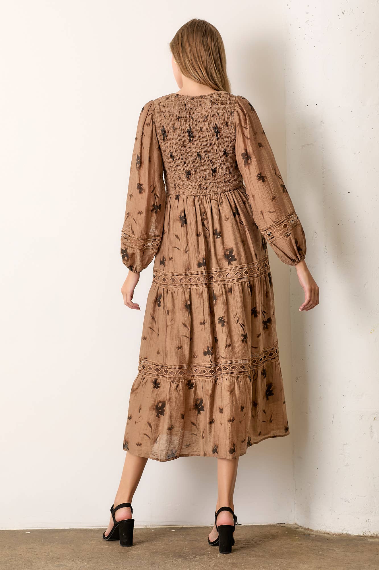 Polagram by Wellmade USA - Wholesale Dress - Women's - PRINTED WOVEN MAXI DRESS7