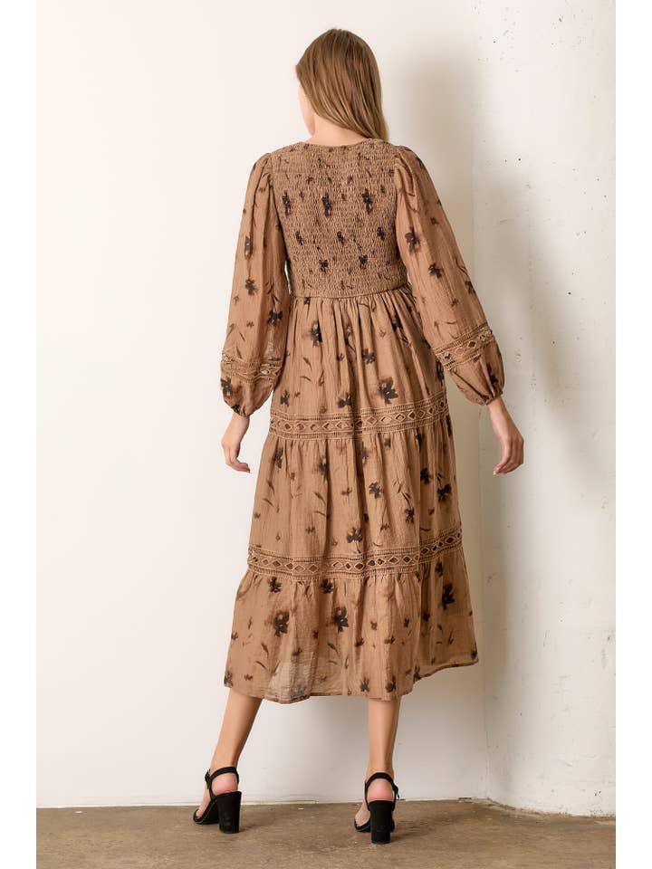 Polagram by Wellmade USA - Wholesale Dress - Women's - PRINTED WOVEN MAXI DRESS7