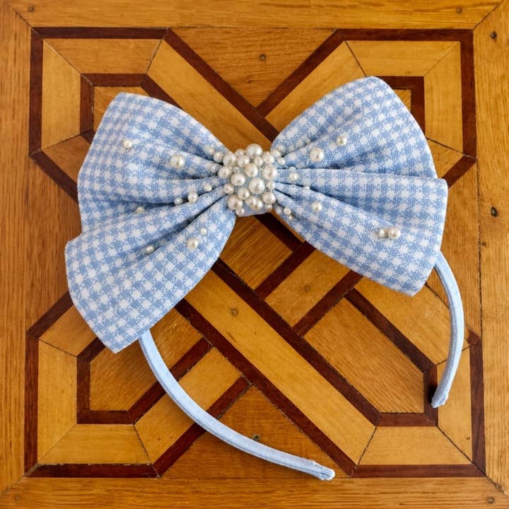 Fabric Headband, Sky Coco for wholesale by Ooh! La, La! Couture