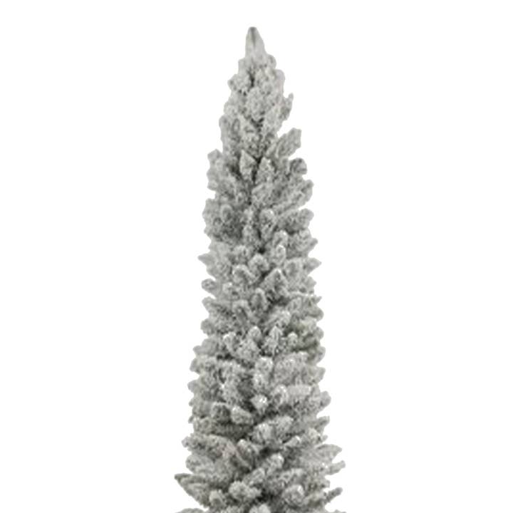 Perfect Holiday - Wholesale Artificial Christmas tree - 6.5 FT Pencil Snow Flocked Christmas Tree4