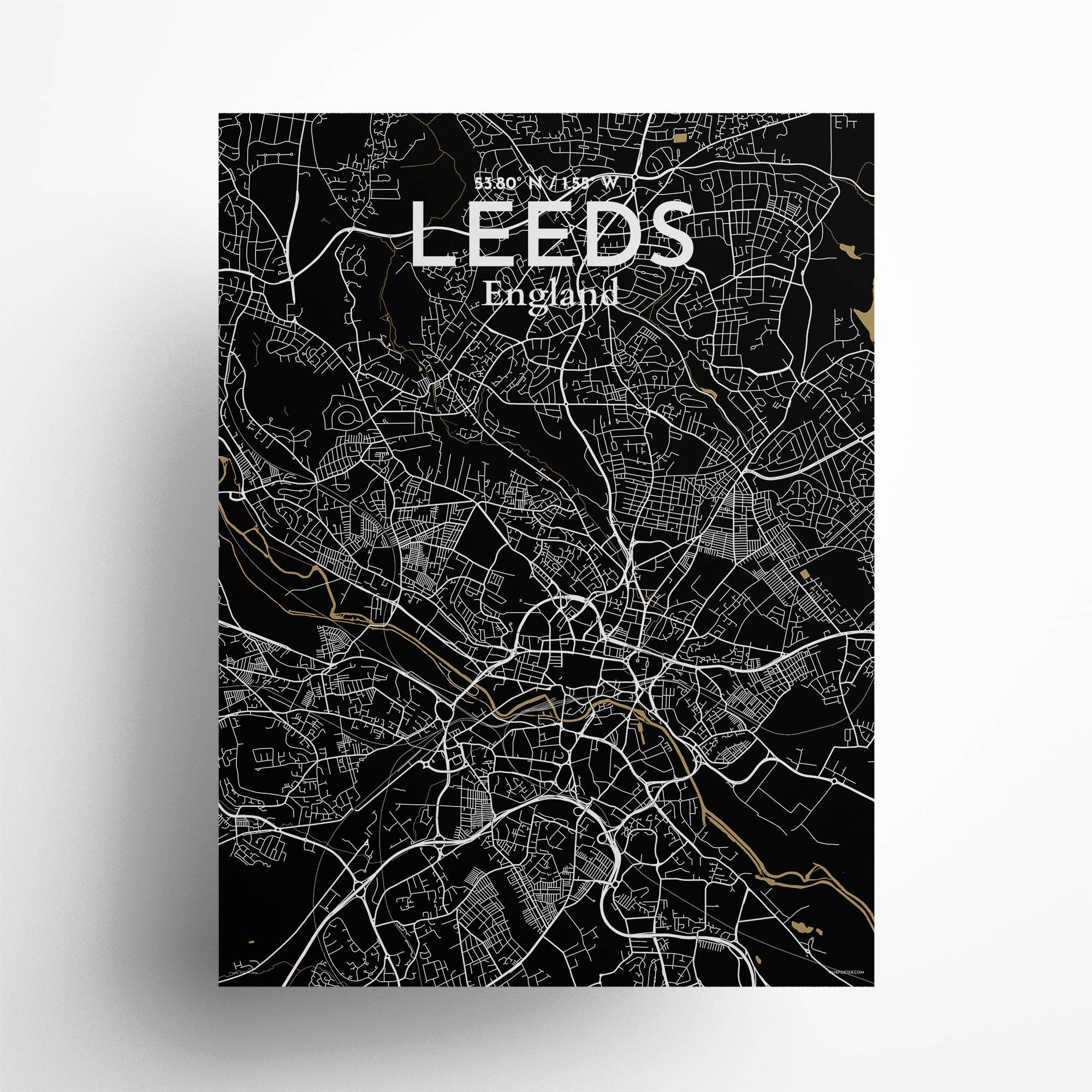 OurPoster.com – wholesale Poster – Leeds karta affisch24