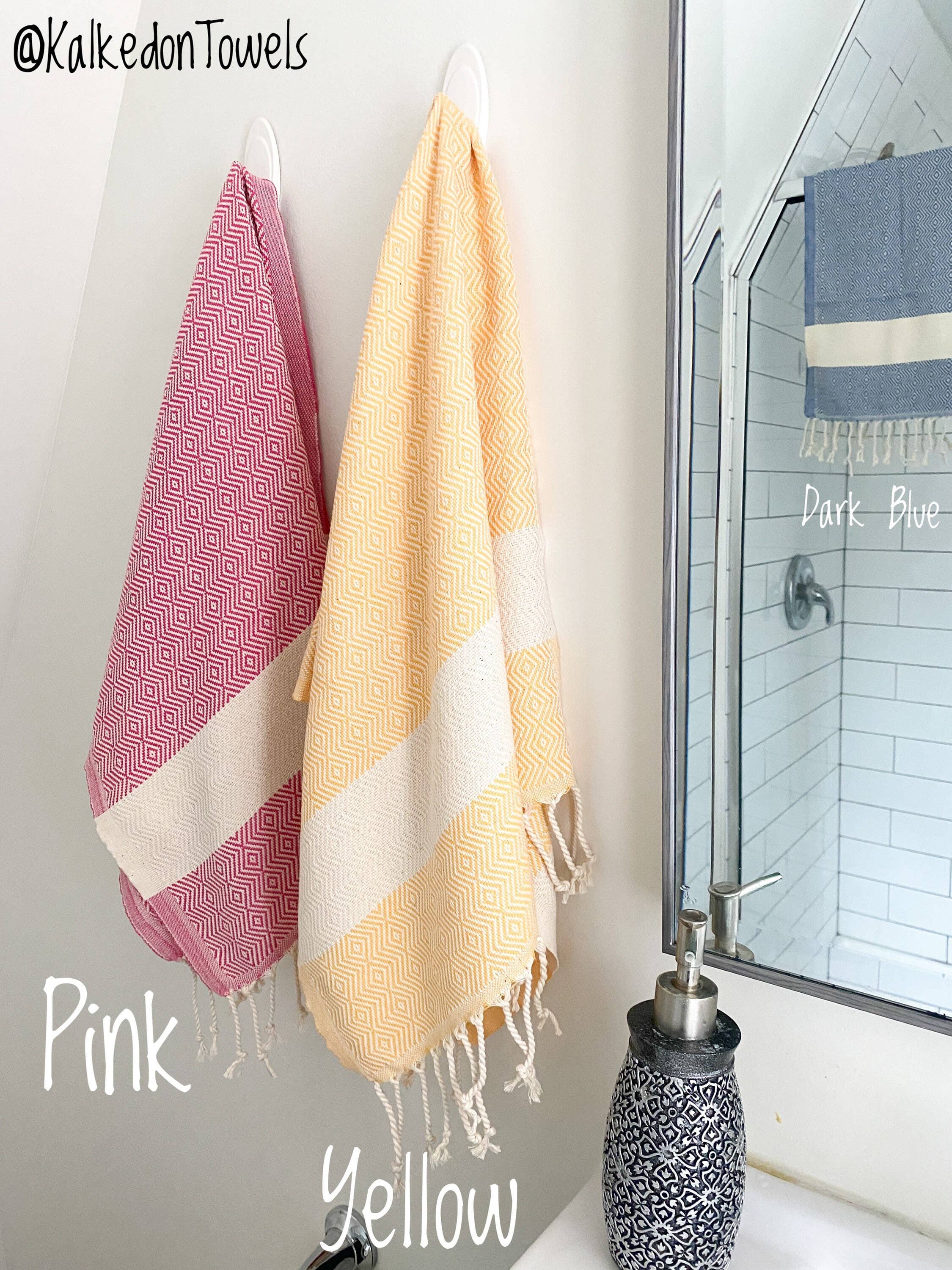 Kalkedon Towels - Wholesale Hand towel - Set of 4 Turkish Hand Towels for Bathroom | Kitchen Towel11