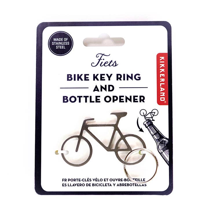 Kikkerland Design Inc - Wholesale Keychain - Unisex - Bike Key Ring and Bottle Opener0