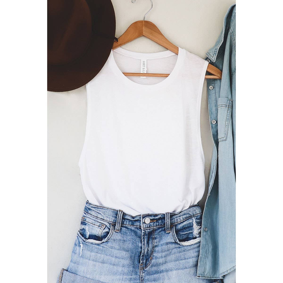 HRTandLUV - Venta al por mayor Camiseta sin mangas - Mujer - CAMISETA SIN MANGAS CON LAVADO MINERAL6