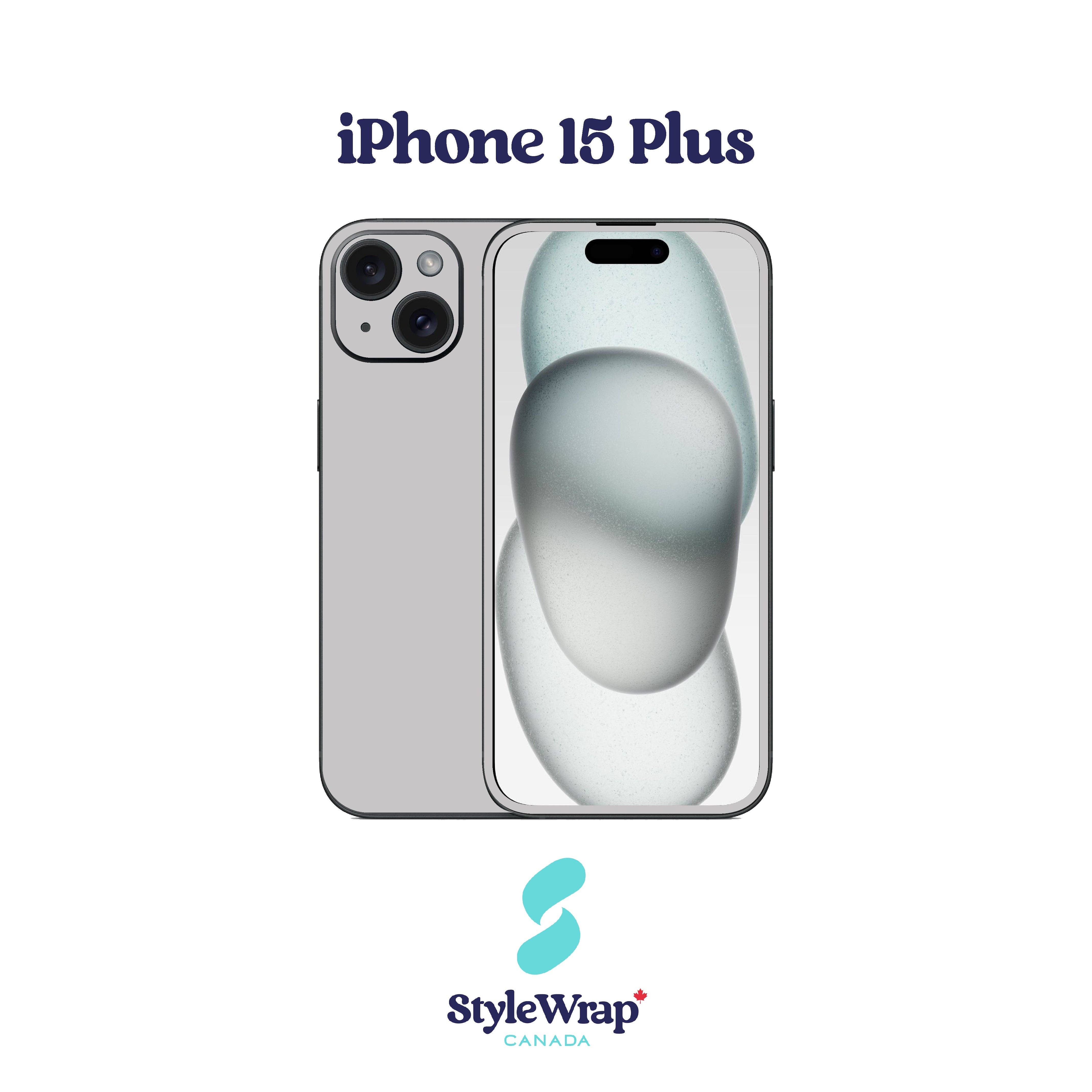 StyleWrap - Vente Coque de téléphone – unisexe - Film de protection gris pour iPhone23