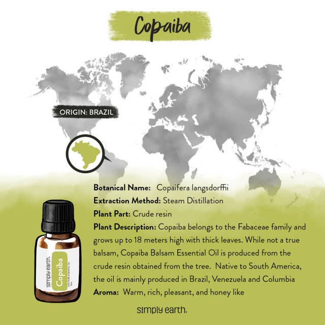Simply Earth - Wholesale Essential Oil - Copaiba Balsam Essential Oil 15ml