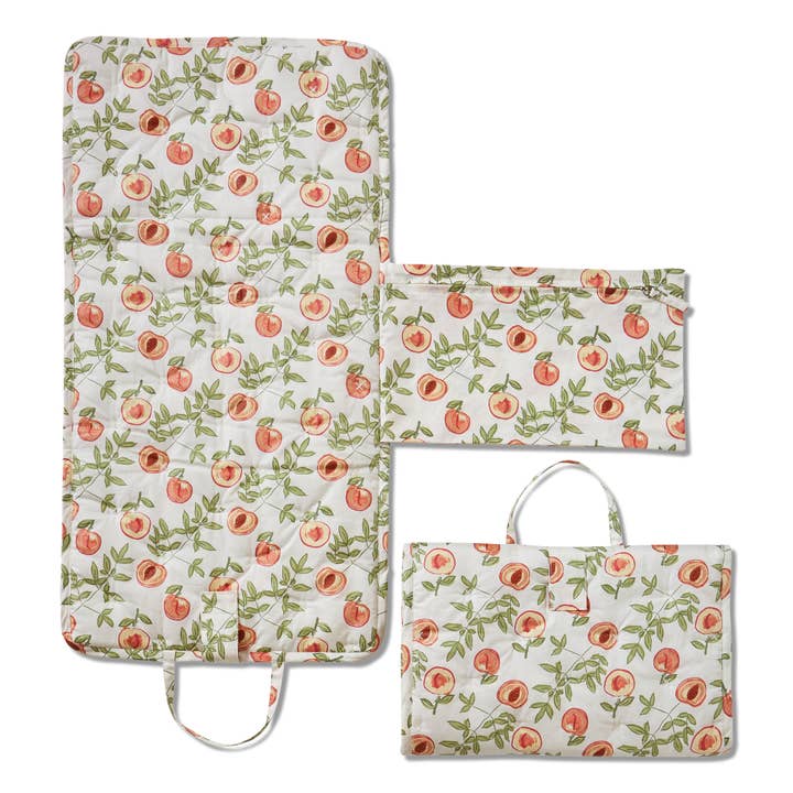 Peach Changing Mat Multi Organic Cotton for wholesale by tag