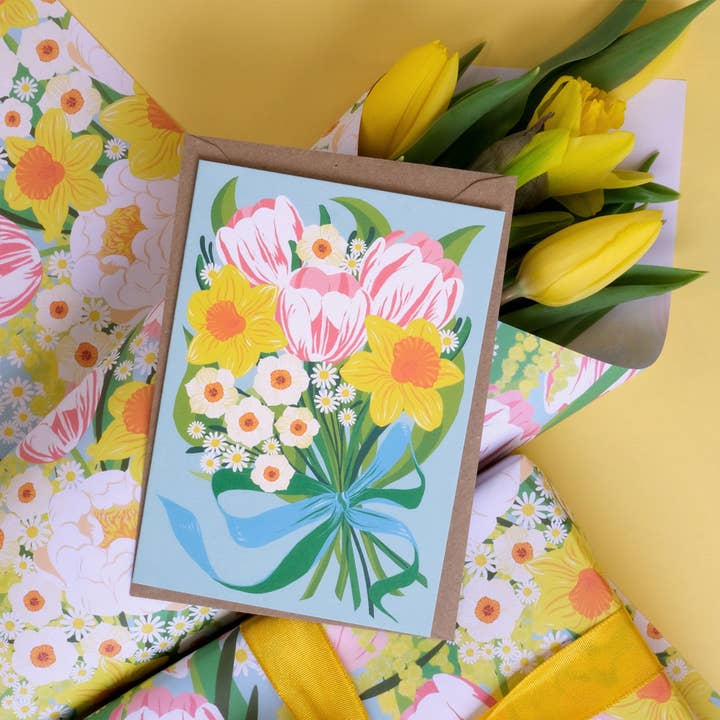 Printer Johnson Ltd – wholesale Everyday greeting card – Spring Bouquet | Everyday greetings card | Floral2