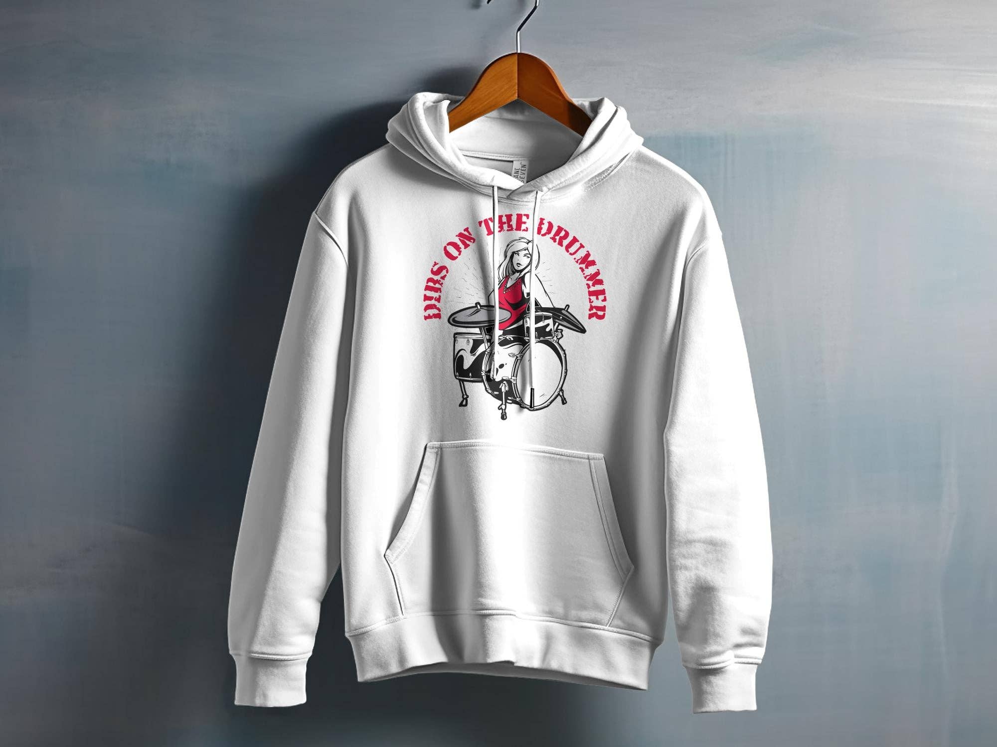 FreakyTeeFactory – Großhandel T-Shirt mit Siebdruck – Damen – Schlagzeuger-T-Shirt, Damen-Rockband-T-Shirt, Hemd für weibliche Schlagzeuger, lässiges Schlagzeug-Grafiktop, Geschenk für Musikliebhaber6