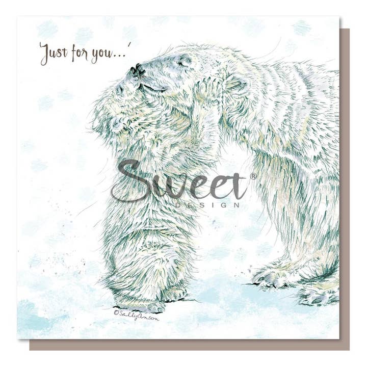 BES007 - Polar Bear Cub 'Just for You' for wholesale by Sweet Design