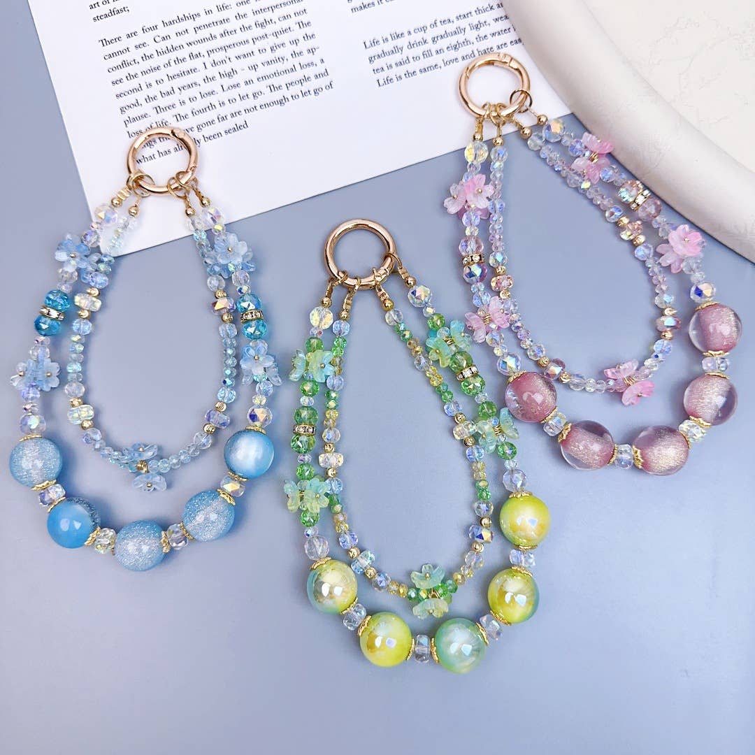 MKS America - Wholesale Individual Charm/Pendant - Fashionable Glass Bead Phone Case Bag Charms9