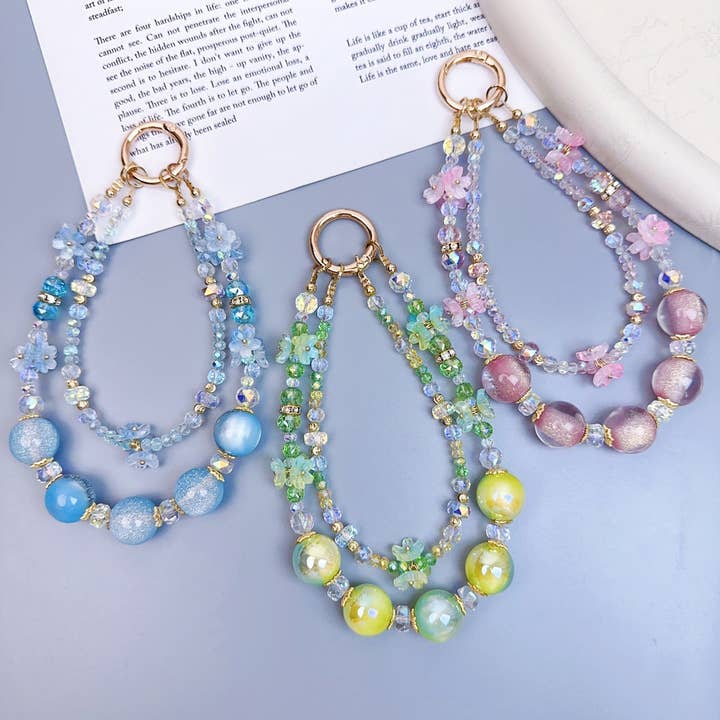 MKS America - Wholesale Individual Charm/Pendant - Fashionable Glass Bead Phone Case Bag Charms9