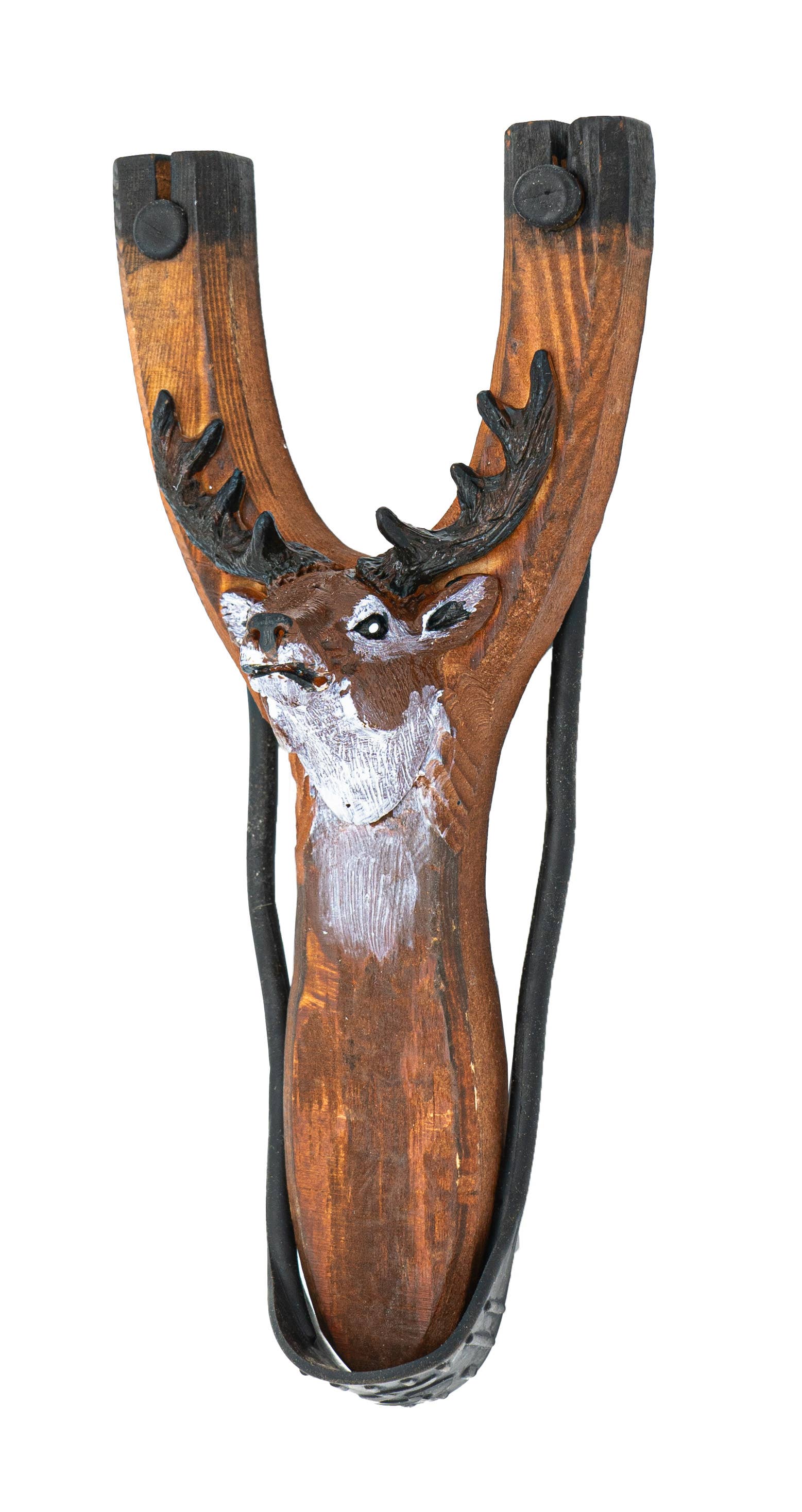 Pawnee Bill’s - Vendita all'ingrosso Fionda - Bambini - Fionde in legno con teste di animali in resina21