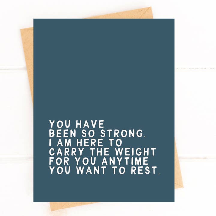 Five Dot Post - Wholesale Sympathy Card - You Have Been So Strong Encouraging Grief and Sympathy Card