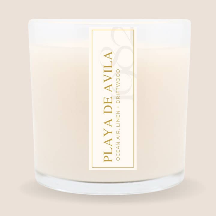 Bougie Playa De Avila (14 oz Double Mèche) pour la vente par 1982 Candle Co.