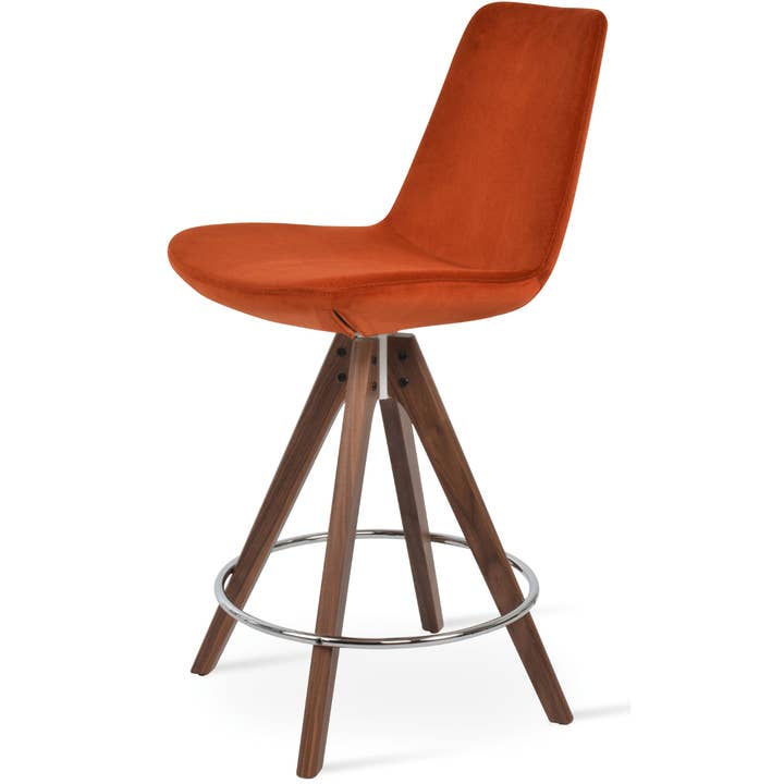Chaise pivotante en velours Eiffel pour tabourets de bar pour la vente par Your Bar Stools