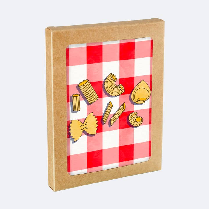 Pasta Greeting Card Set for wholesale by Brooke Finally