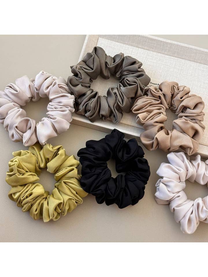 Gifty - Chouchous en satin froncé polyvalents pour la vente par WEST AUSSIE SUPPLIES