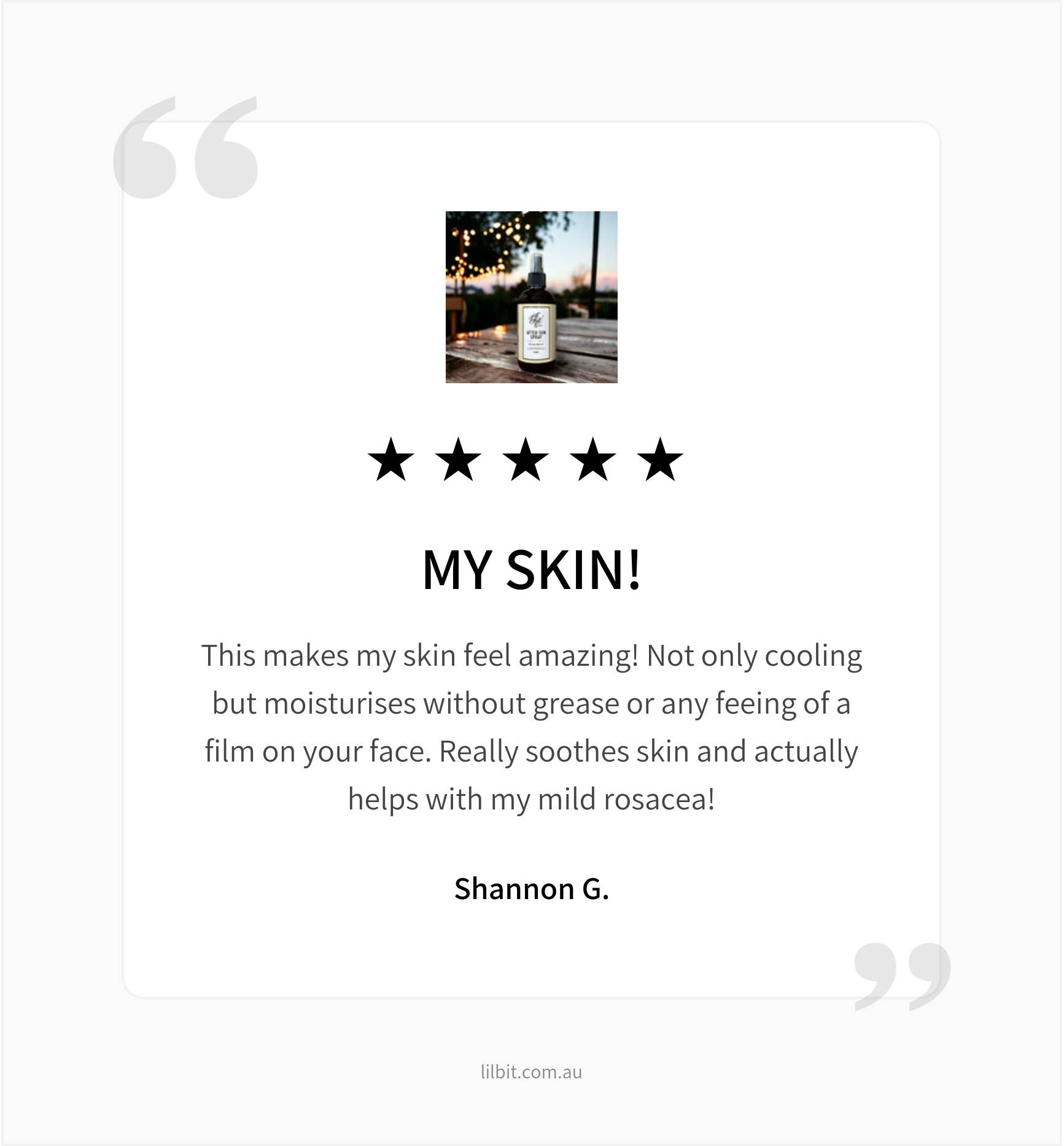 Lil'Bit Better - Wholesale Aftersun/Sun Damage Repair Cream - Australian Bush Mint After Sun Spray 250ml - Organic 5