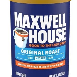 Shop The King - Wholesale Ground Coffee - Maxwell House Coffee Original Roasted Medium Green Menthold Can0