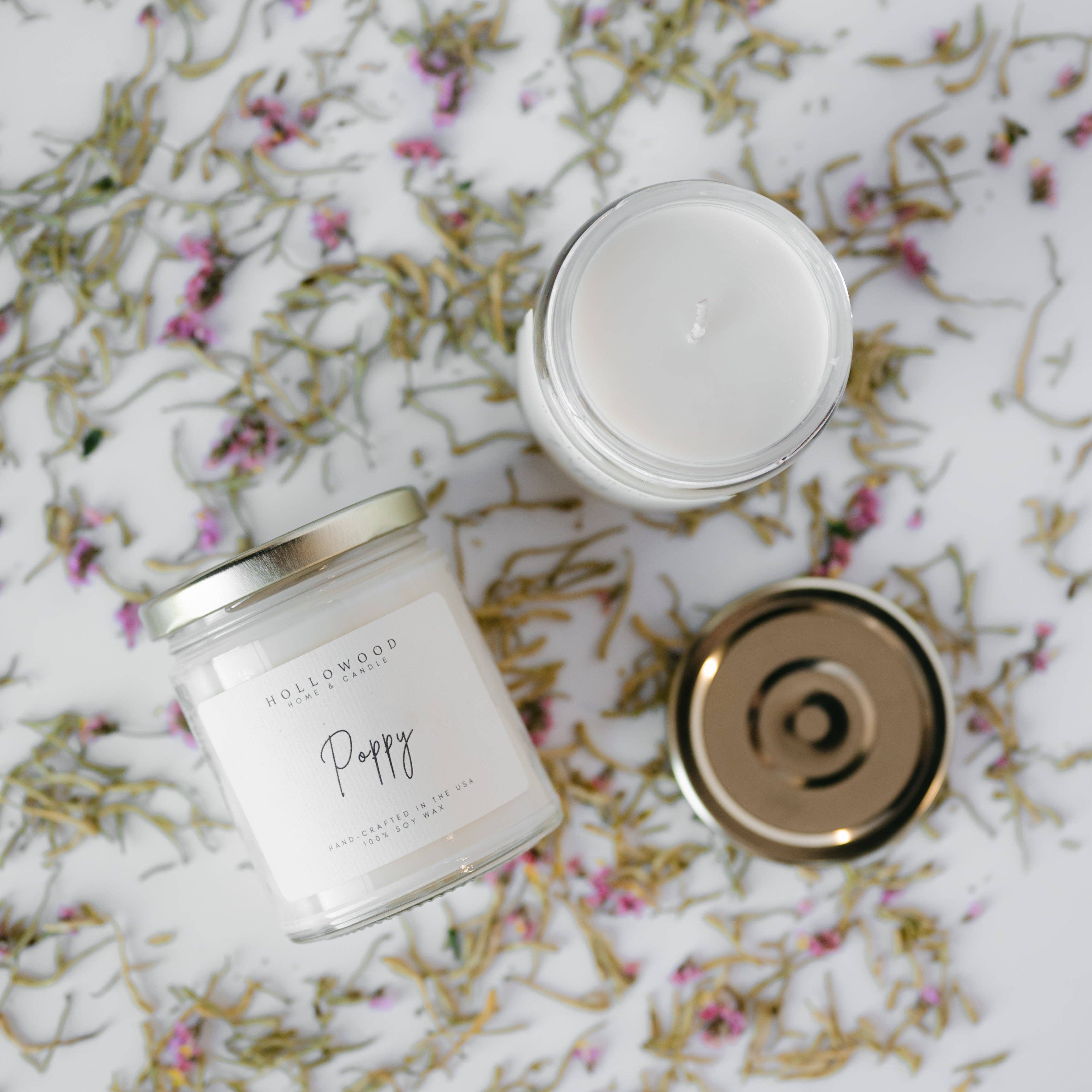 HOLLOWOOD FRAGRANCE - Wholesale Jar/Filled Candle - POPPY | CANDLES
