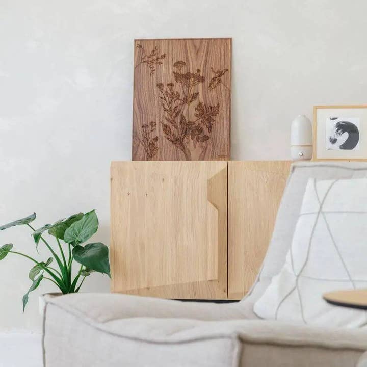 Accent mural en chêne fait main Vesta pour la vente par Growing Concepts