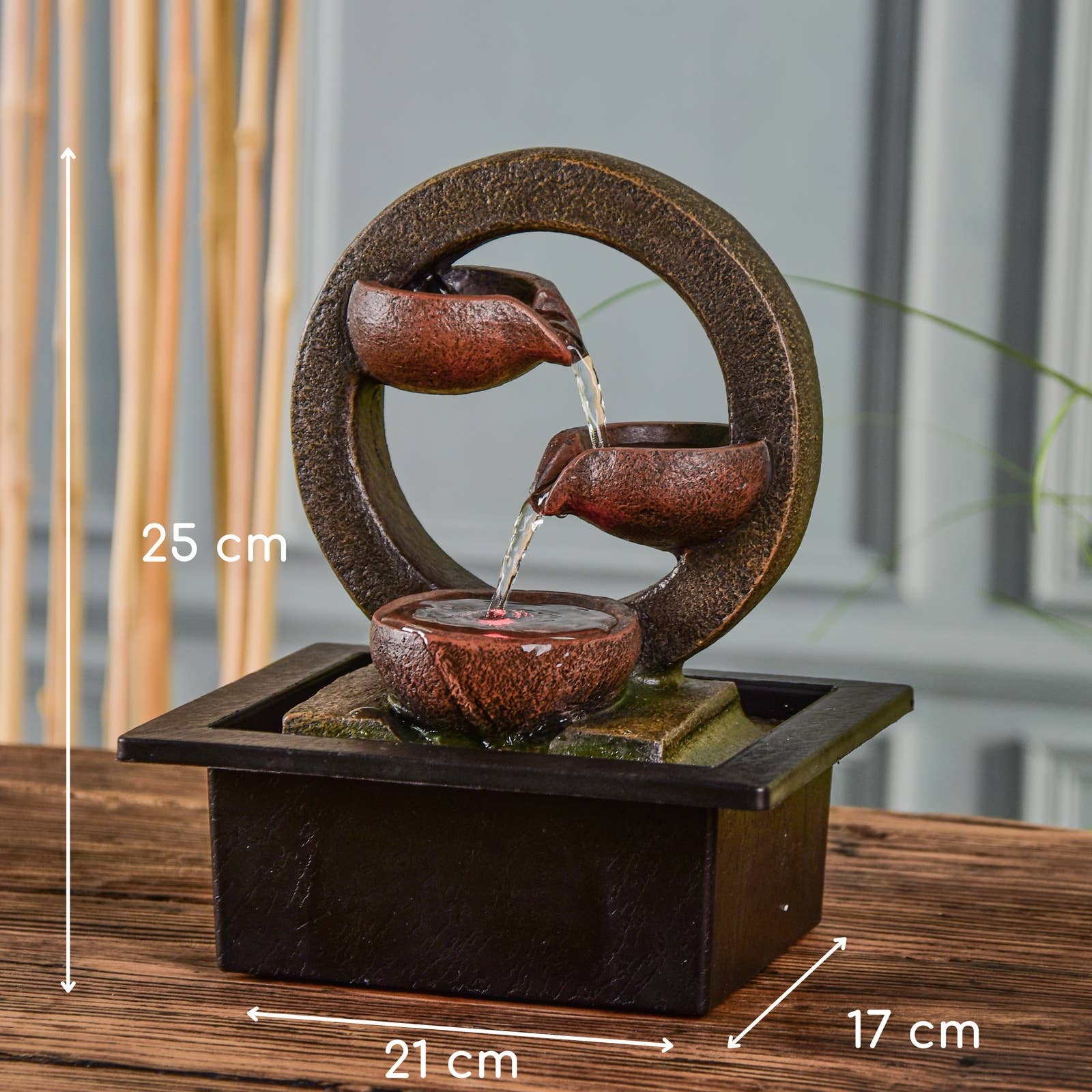 Zen'Arôme - Wholesale Decorative Tabletop Object - Zen Terai Waterfall Fountain - Gift Idea3