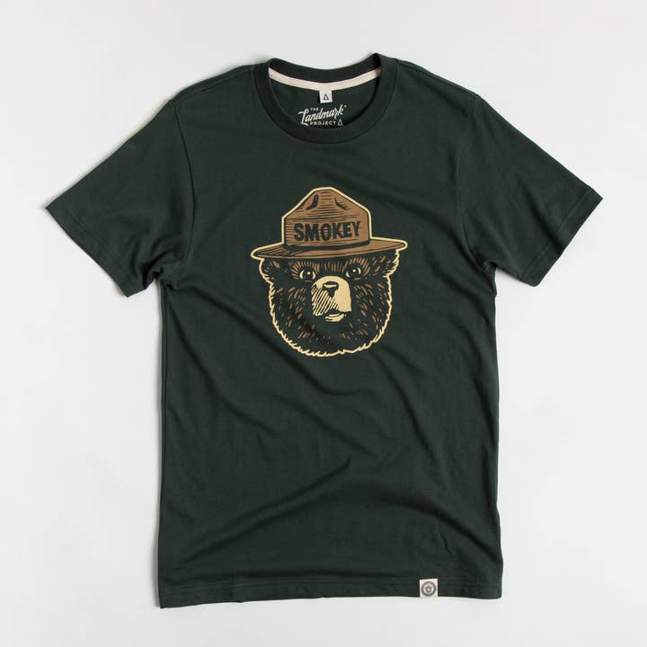 The Landmark Project - Wholesale Screen Printed T-Shirt - Unisex - Smokey Bear Logo Unisex Short Sleeve Tee6