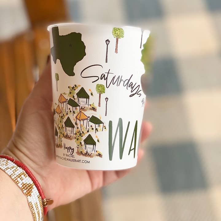 Happy By Rachel, LLC - Wholesale Disposable Cup - Waco, TX Reusable Party Cups, tailgating, gifts, alumni