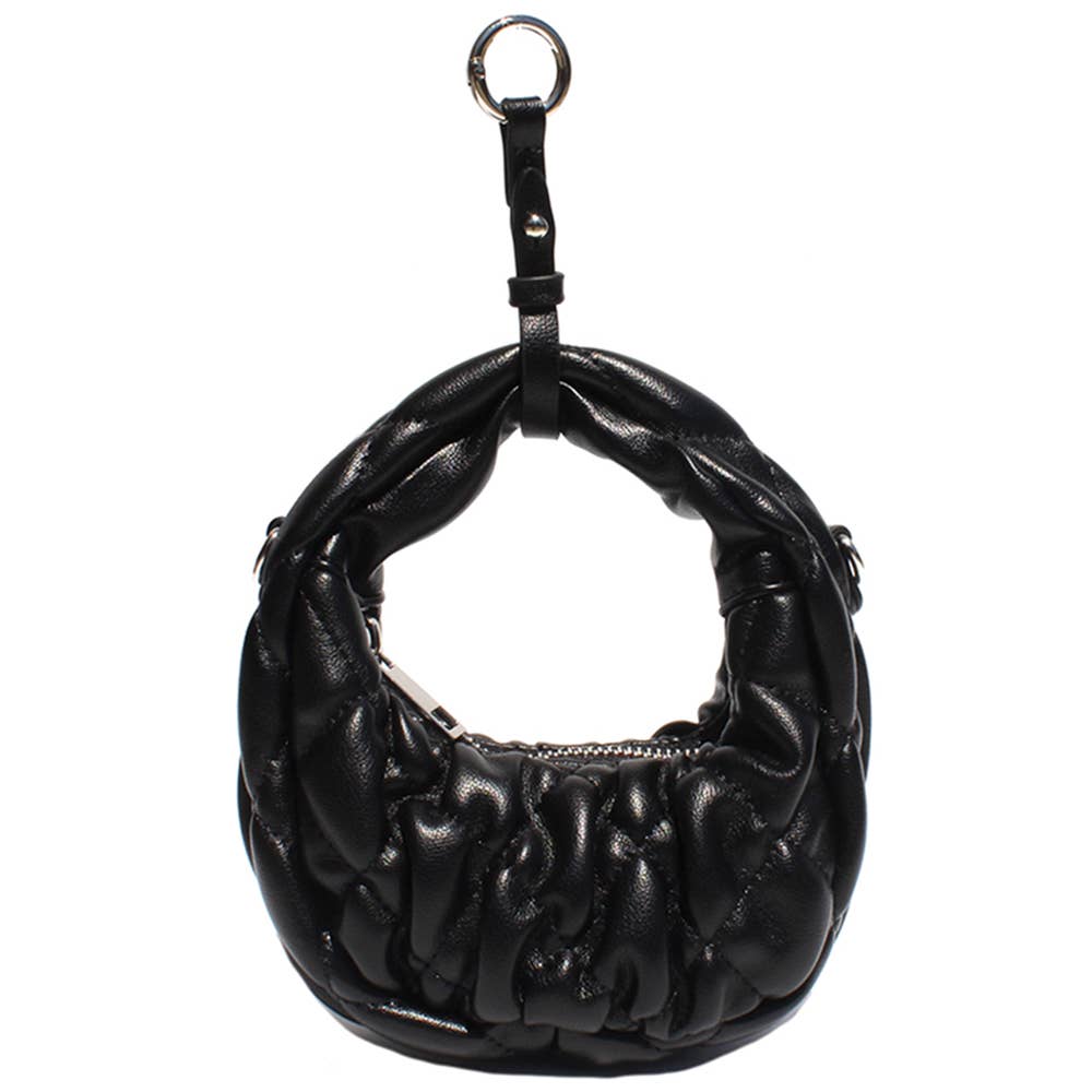 anbfashion - Wholesale Keychain - Unisex - QUILTED CUSHION DESIGN ZIPPER COIN PURSE BAG CHARM 695