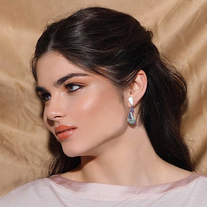 RAS - Wholesale Stud/Post Earrings - Blue Moon Silver Plated Small Earring2