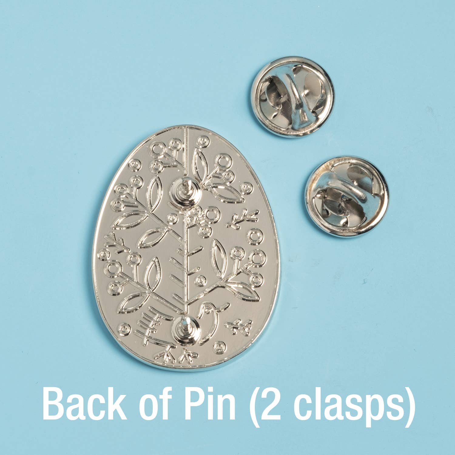 Dissent Pins – wholesale Nål och knapp för kavajslag – Ukrainska påskägg (Pysanka) Pin - Pine Tree - Silvertone1