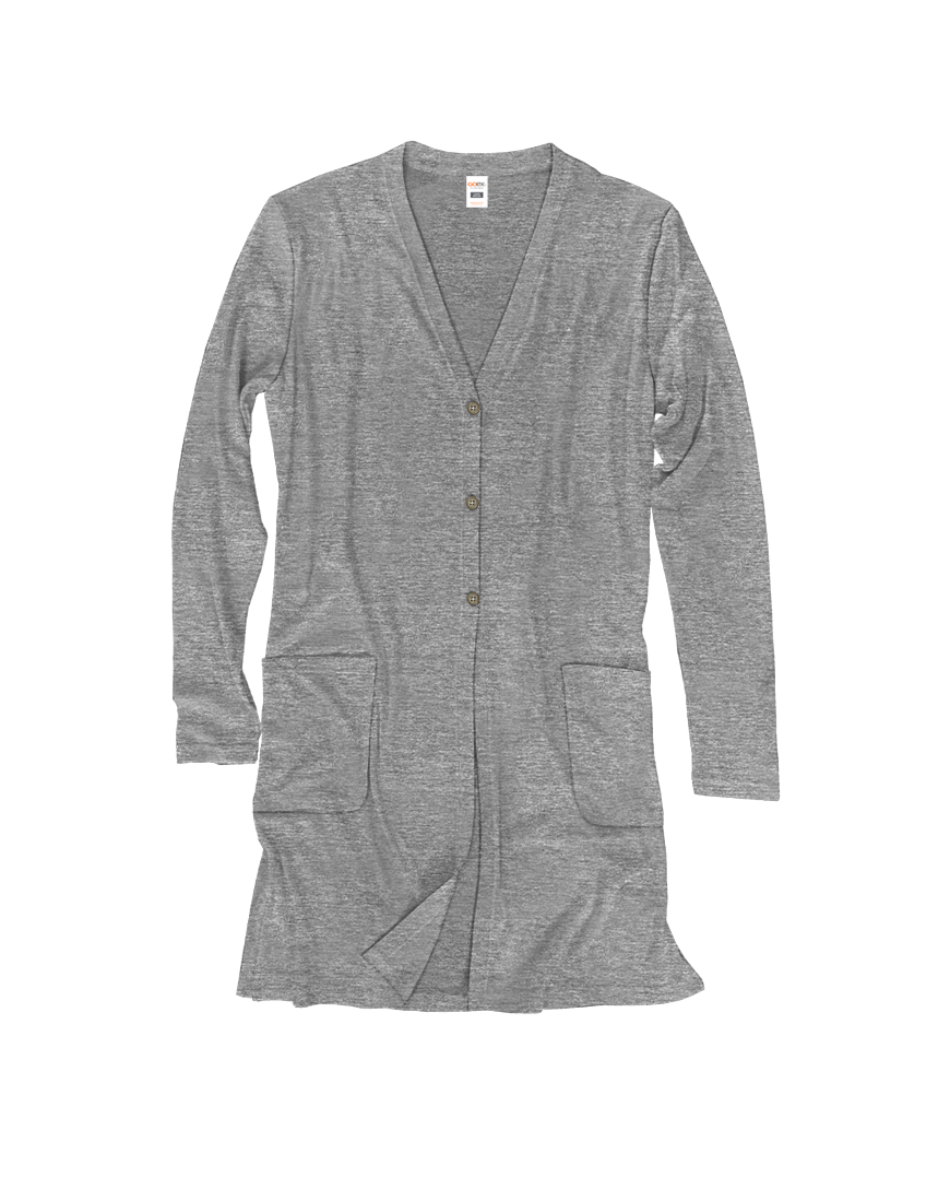 GOEX Apparel - Wholesale Cardigan - Women's - Triblend Rib Ladies Cardigan1