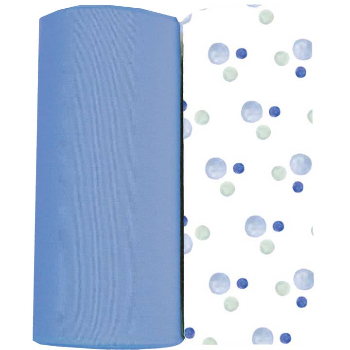 Oxford and Denim Swaddle Blanket 2 Pack for wholesale by GooseWaddle + Pello