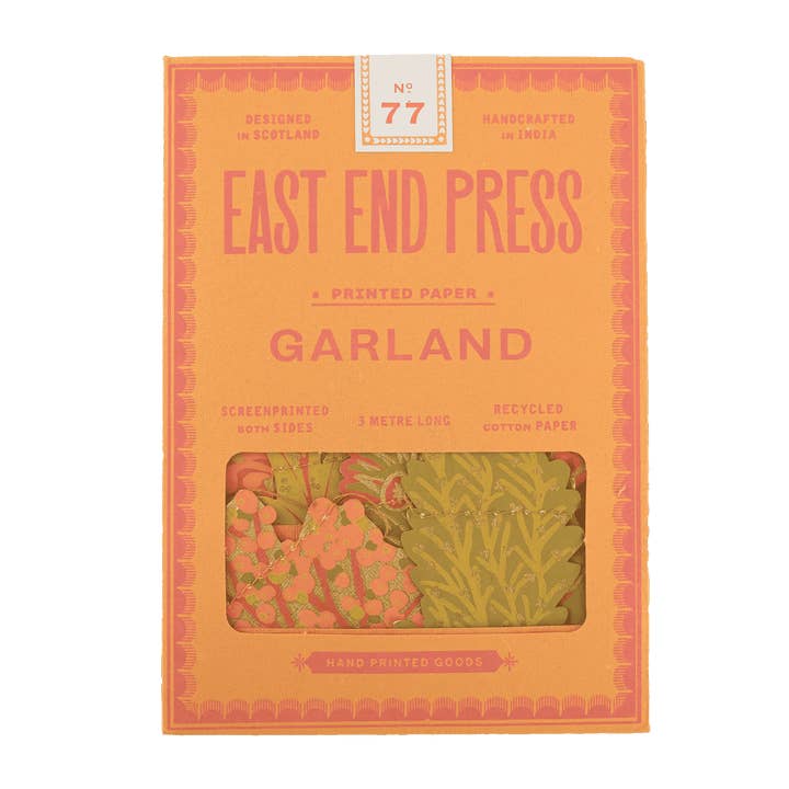 East End Press - Vendita all'ingrosso Bandierine/Ghirlande - Ghirlanda Cucita di Fiori d'Autunno12