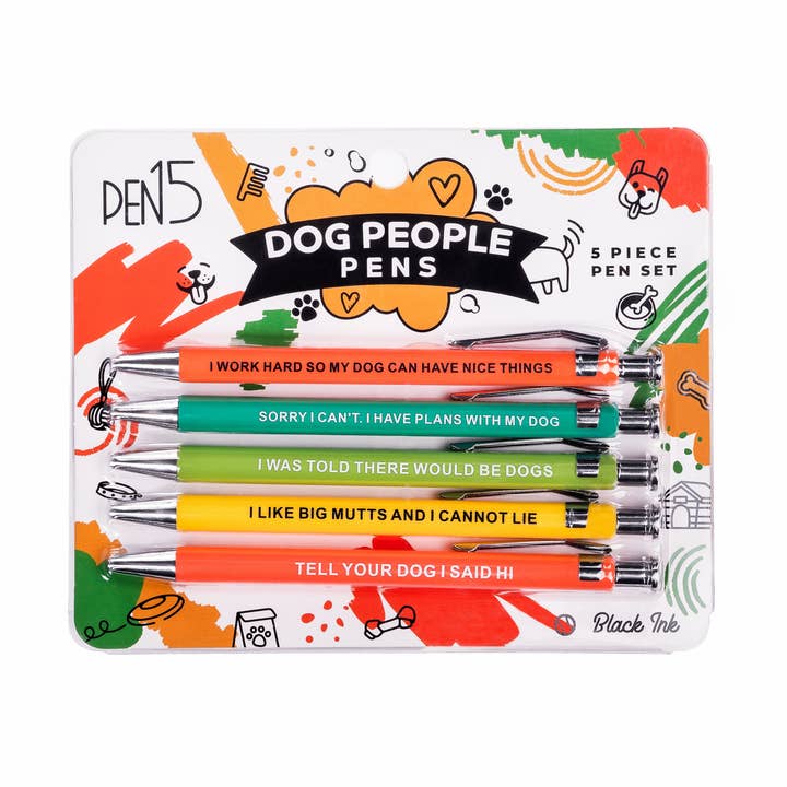 Dog People Pens– Set of 5 for wholesale by NoblePup
