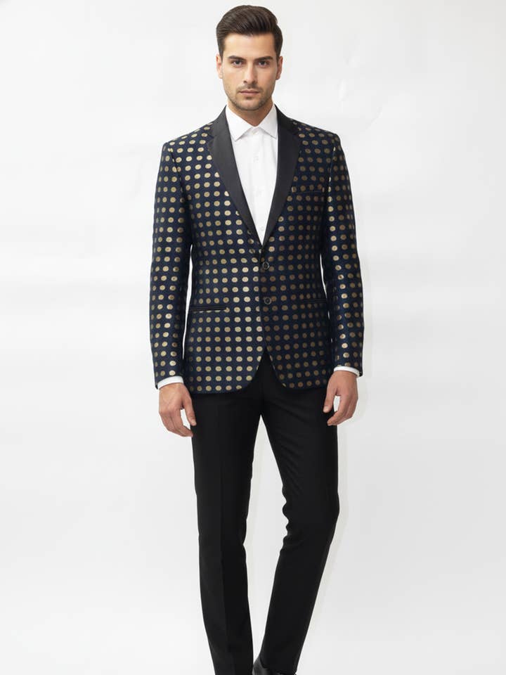 Blazer imprimé coupe régulière pour homme pour la vente par Masculine Moda