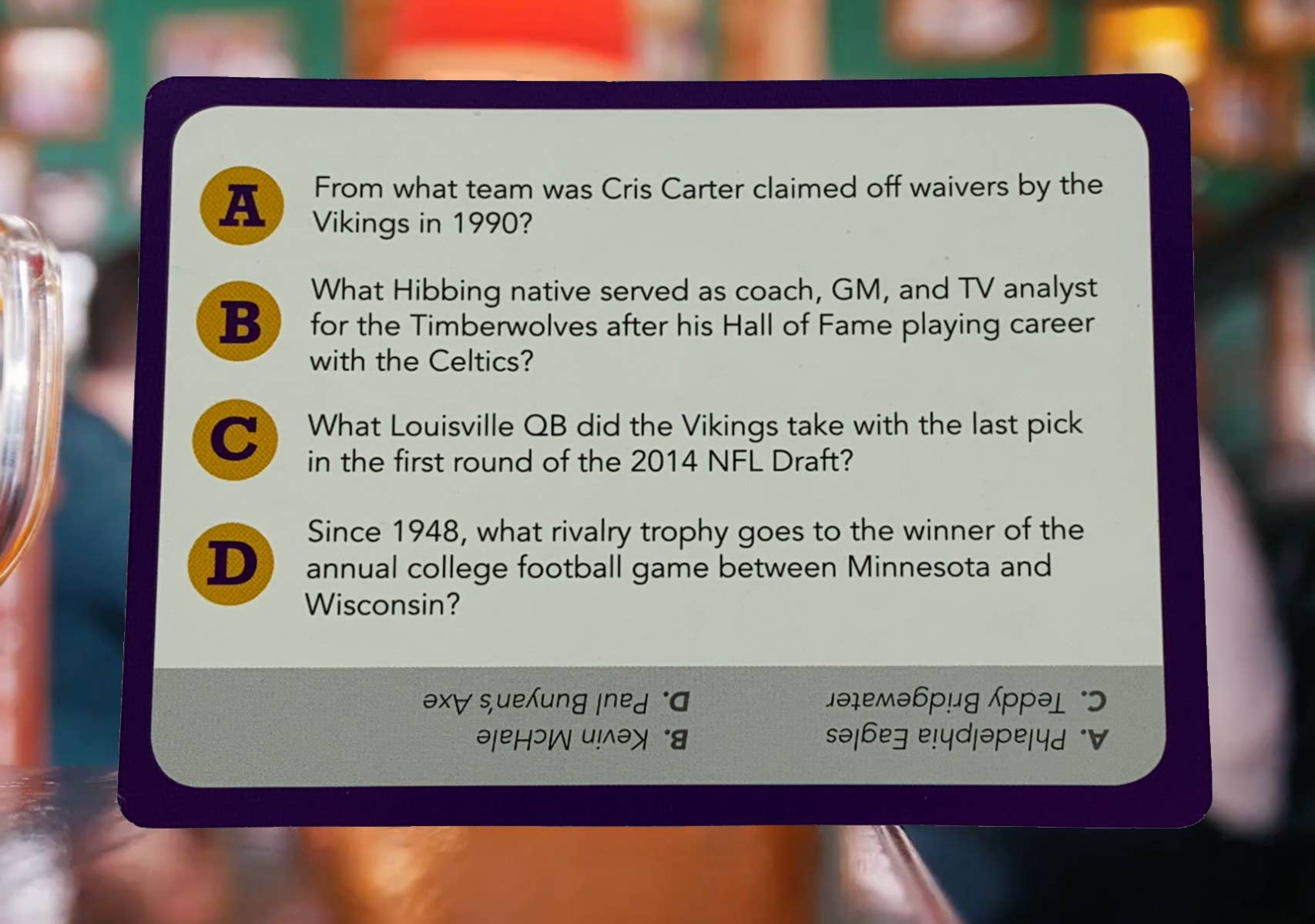 You Gotta Know Games - Wholesale Card Game - You Gotta Know Minnesota - Sports Trivia Game (6)3