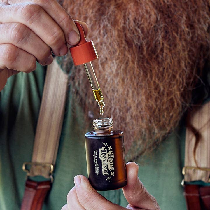 Root Revival Hair & Beard Serum– Natural Scalp & Growth Oil for wholesale by Cedar Hill Homestead