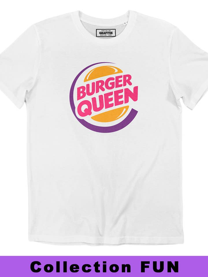 Burger Queen T-shirt - Humor logo t-shirt for wholesale by Grafitee