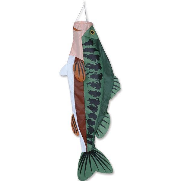 52" Large Mouth Bass Windsock for wholesale by Premier Kites & Designs