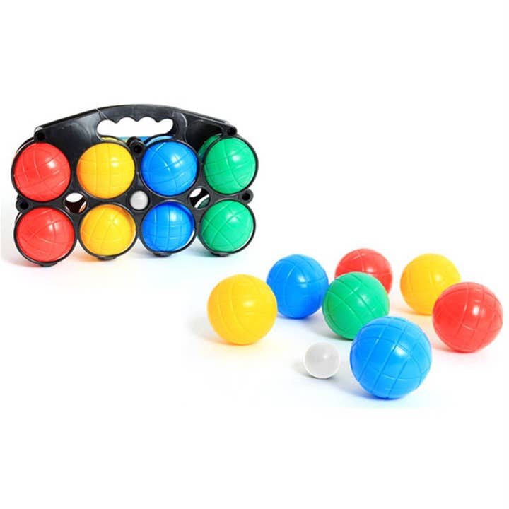 Cesto de 8 bolas de petanca de plástico por atacado de TSJJ