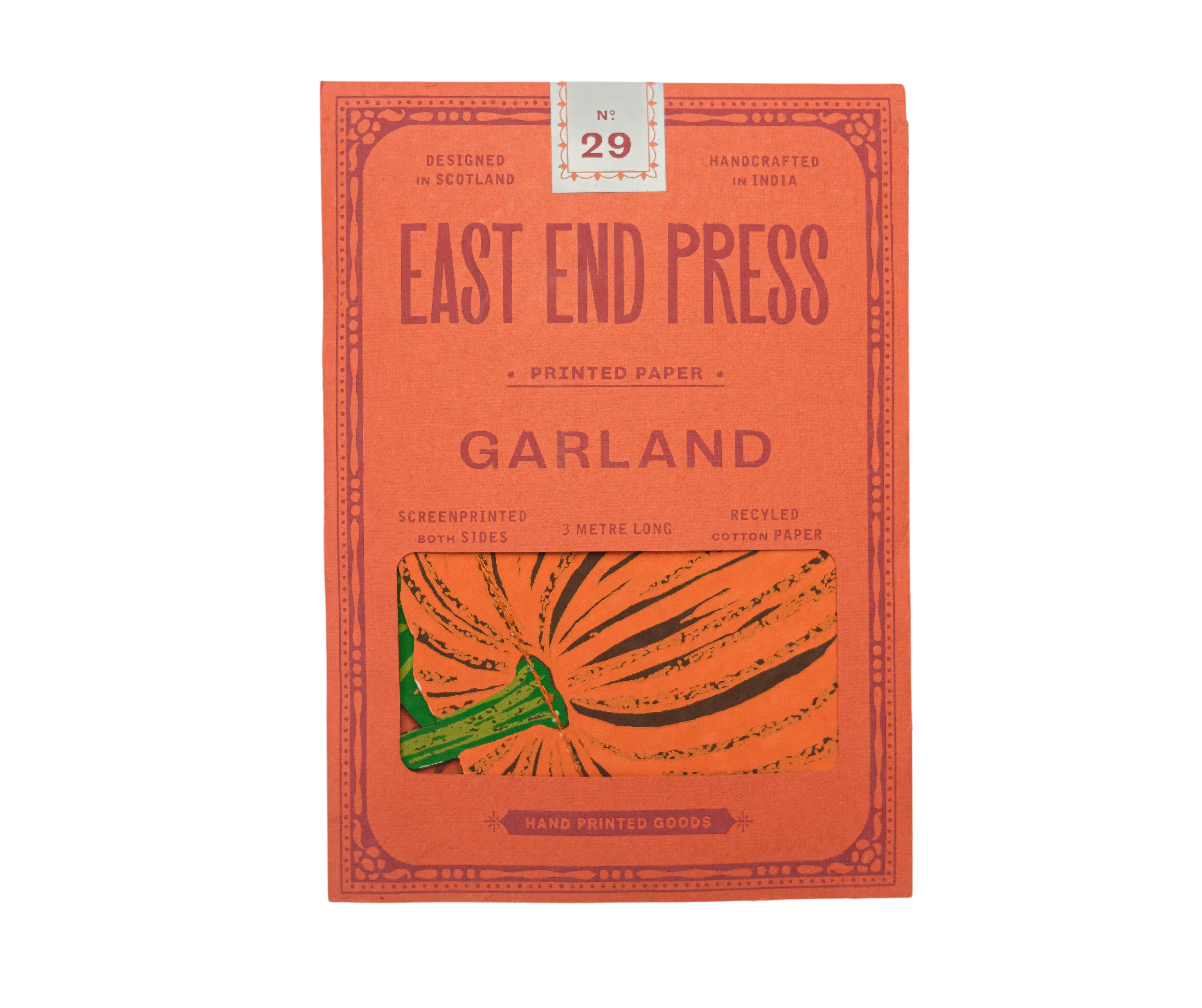 East End Press – wholesale Bunting/garland – Pumpkin Sewn Garland10