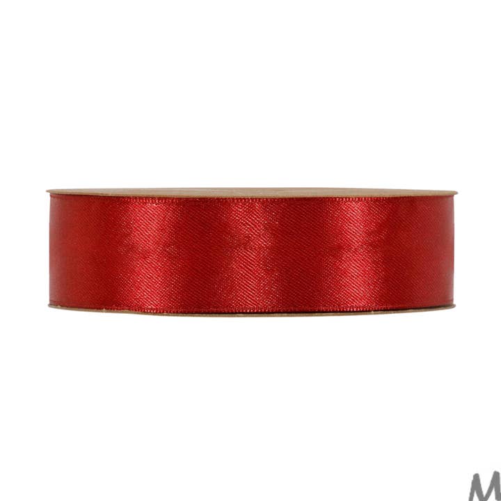Doppelsatin Klassik – Bordeaux Rot – 40mm x 50m – Band für den Großhandel von Mini Art Products