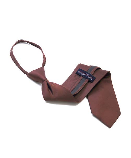 Selini New York - Wholesale Necktie - Men's - Poly Solid Zipper Tie16